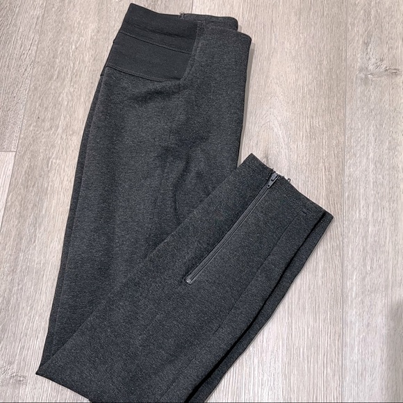 Joe Fresh Grey Ponte Leggings with Zipper - Picture 1 of 9